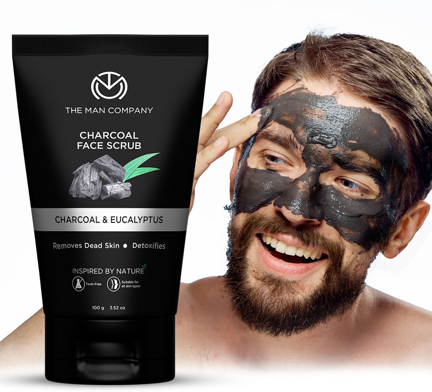 THE MAN COMPANY Charcoal Face Scrub with Lemongrass Eucalyptus