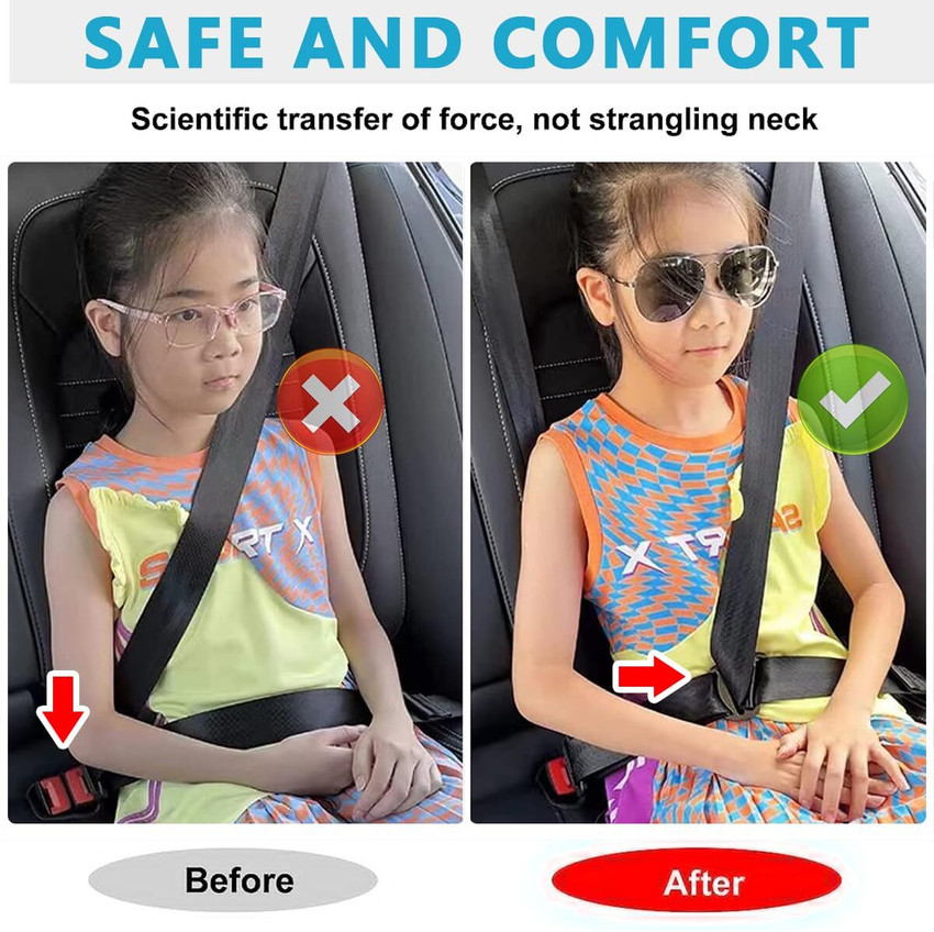 ELEPHANTBOAT Seatbelt Adjuster Clip for Kids Comfort Safety Seat