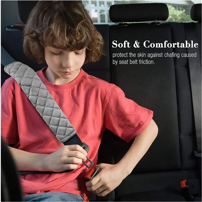 Carest Car Seat Belt Strap Pad for Adults and Children Seat Belt