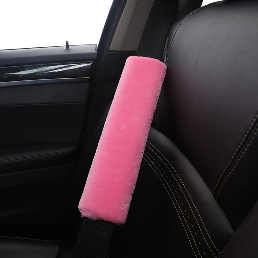 Fluffy seat belt covers top