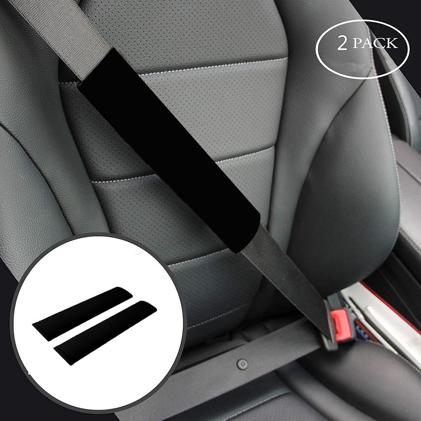 Black seat belt deals covers