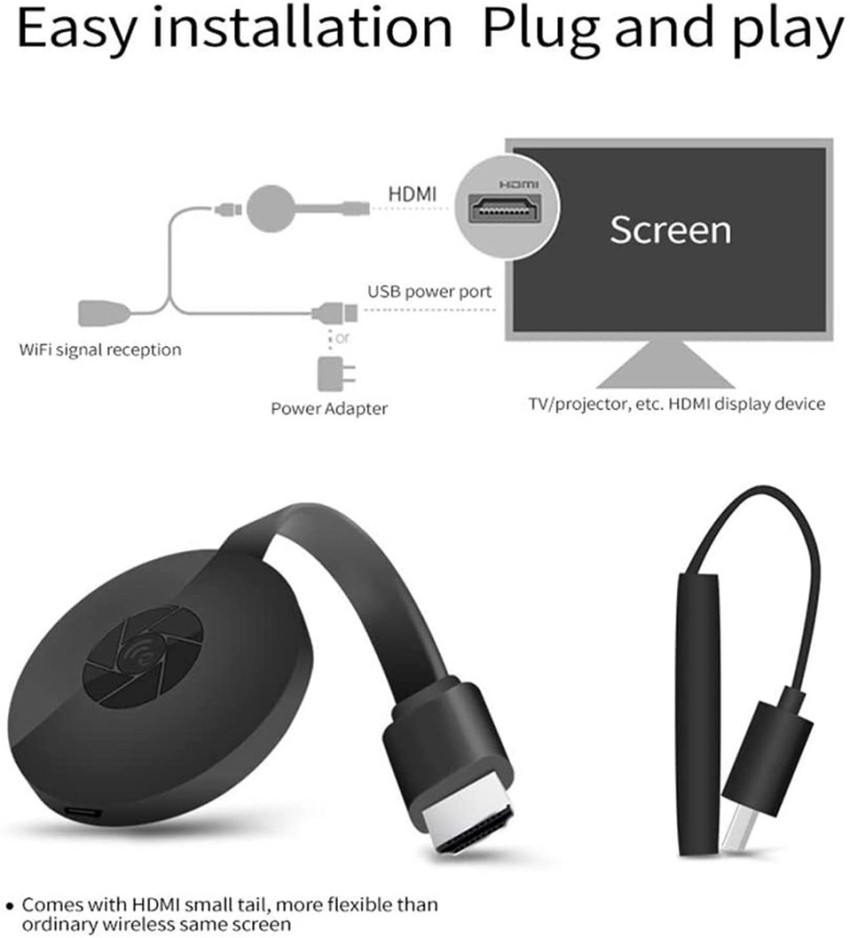 Wireless Display Dongle, 4K WiFi Portable Display Receiver