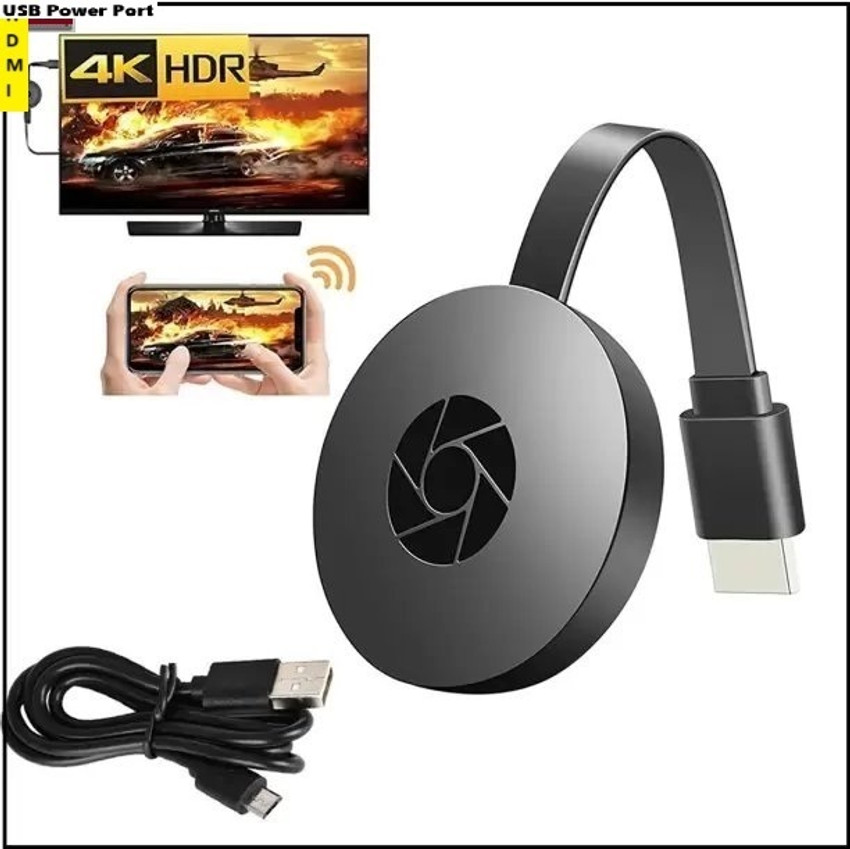 Bydye W9 CHROMECAST PLUS WIFI HD DONGLE STREAMING DEVICE BLACK PACK OF 1 Media Streaming Device Bydye Flipkart