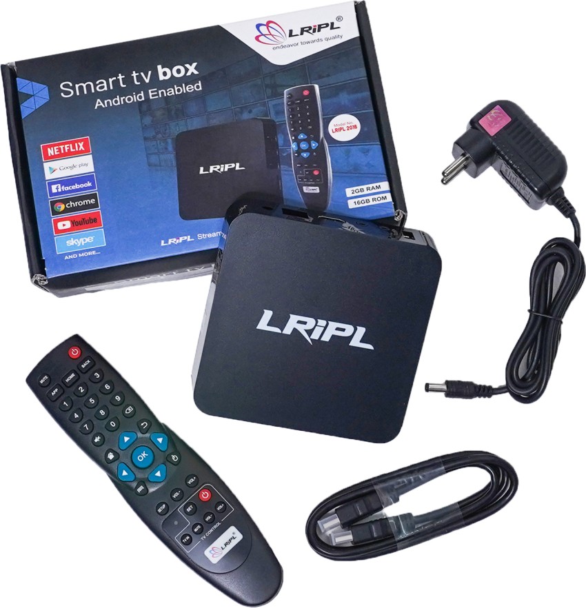 LRIPL Android TV Box 2GB RAM, 16 GB ROM Media Streaming Device - LRIPL 