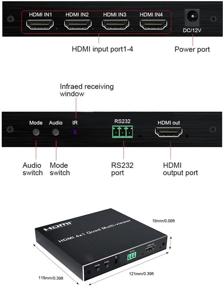 Rs232 hdmi on sale