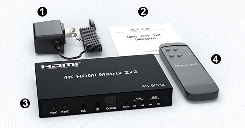 2 Port HDMI Audio Extractor - HDM2HDM+A - Space Television