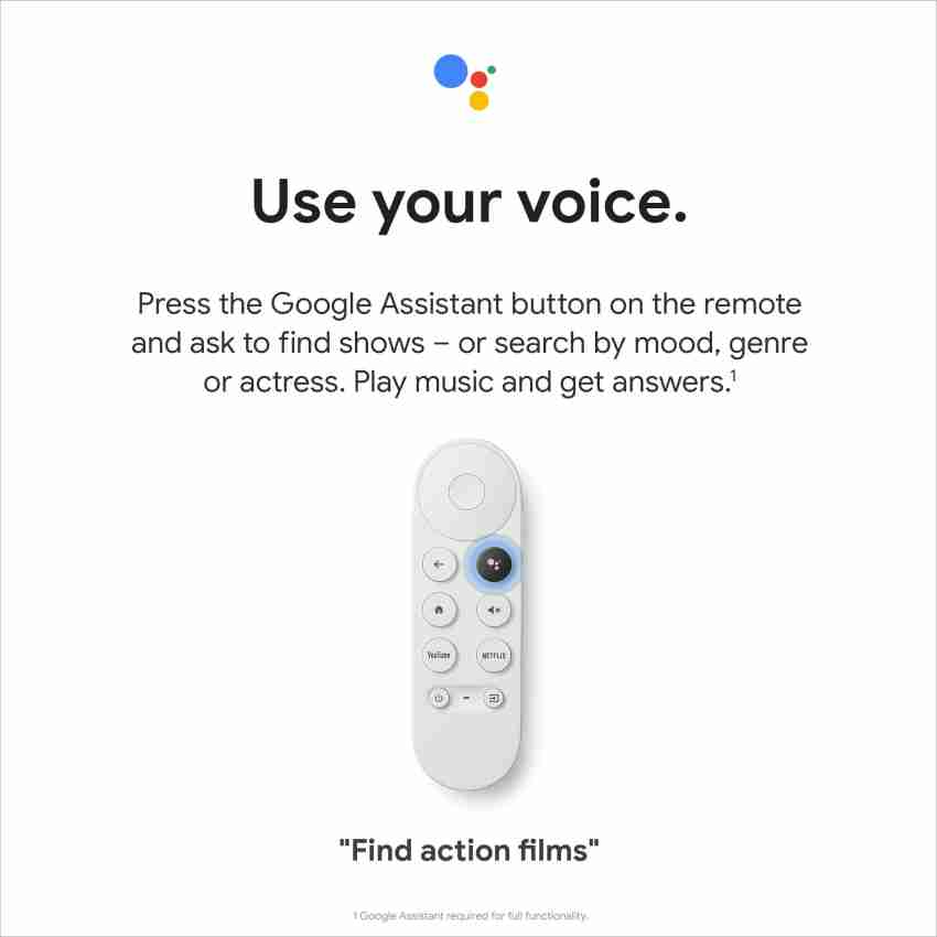 Chromecast with Google TV (HD) - Snow