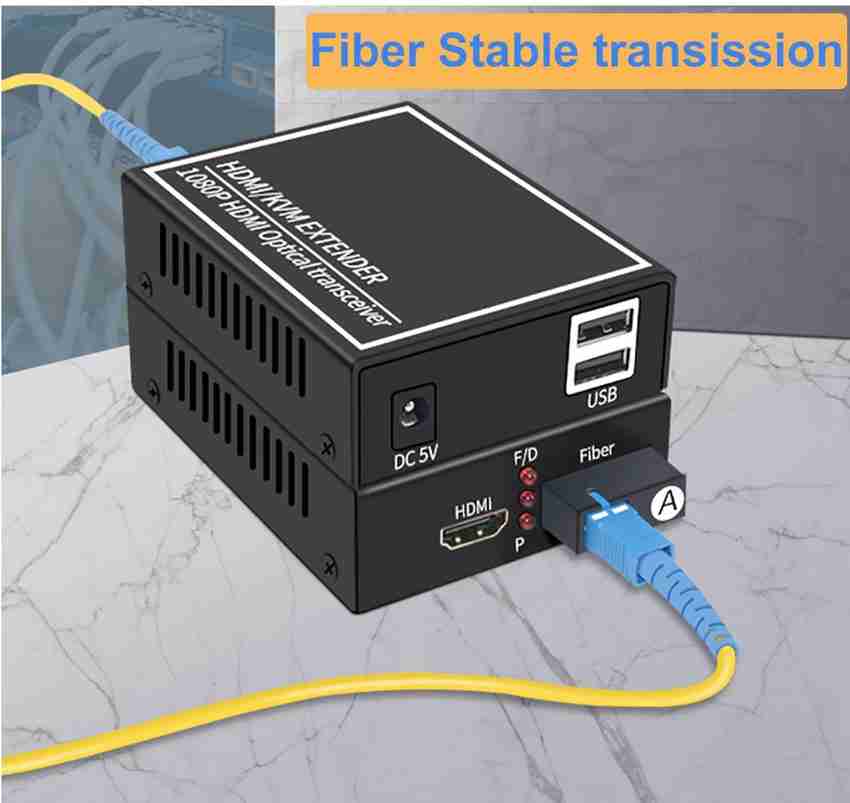 microware 1080P HDMI Audio Video Optical End Machine HDMI Fiber