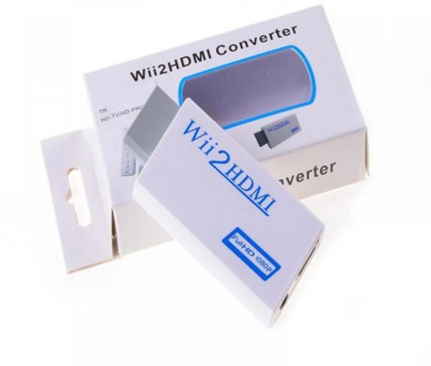 Wii TO HDMI Wii2HDMI Adapter Converter Full HD 1080P 3.5mm Audio Video  Output