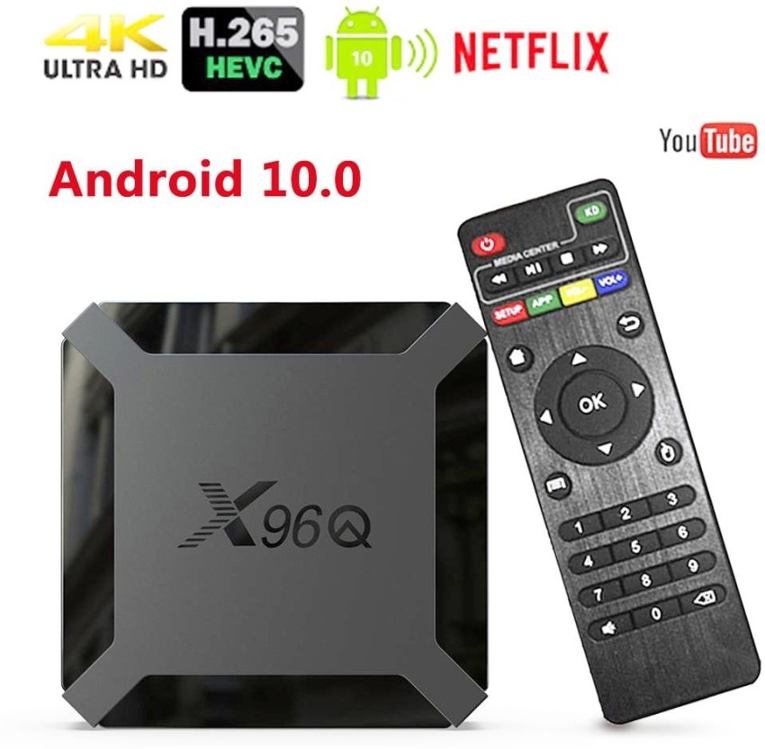 Boîtier TV Box Android 11 4K 2/16GB RAM/ ROM USB 3.0 Wifi 2.4-X96Q