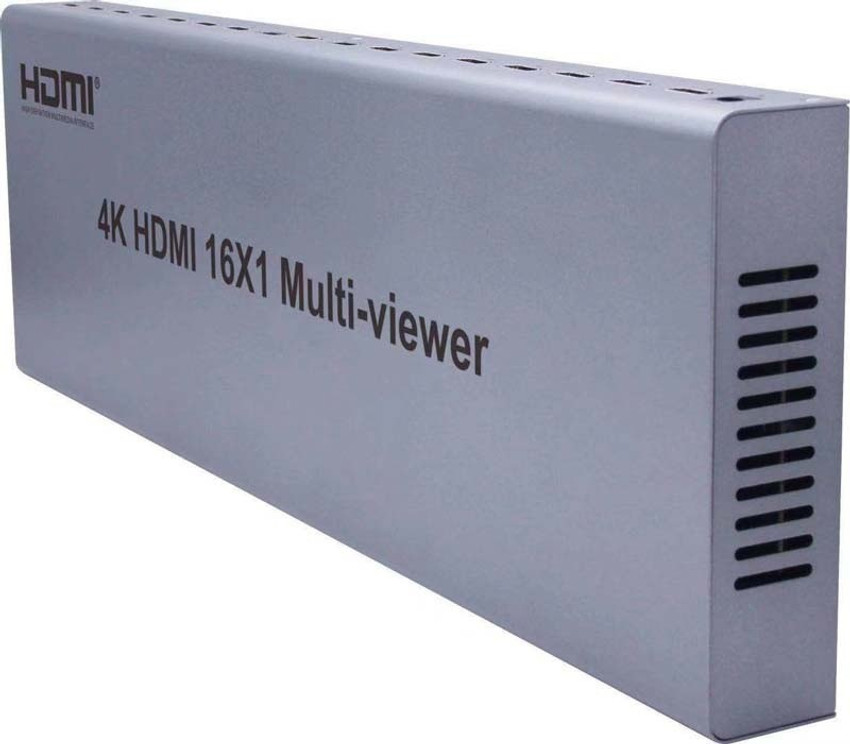 microware HDMI Multi viewer 1080P 16X1 Quad Screen Splitter 16 In