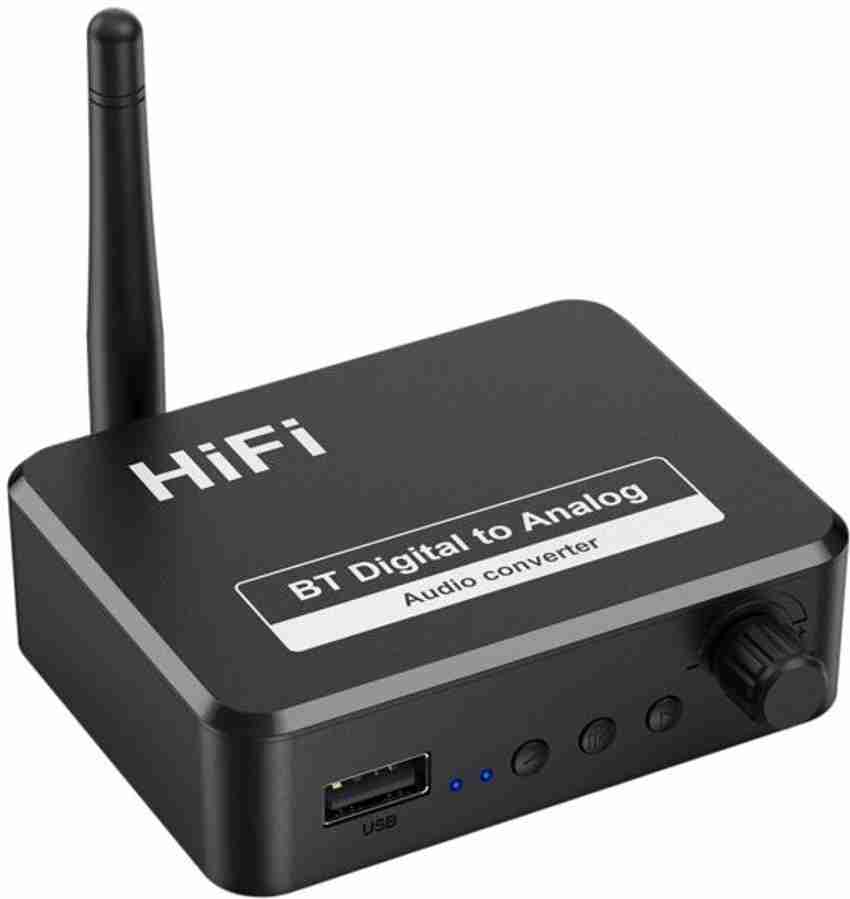 Tobo DAC Bluetooth 5.1 Receiver Digital Optical Fiber Analog Audio Converter TD 843WA Media Streaming Device Tobo Flipkart