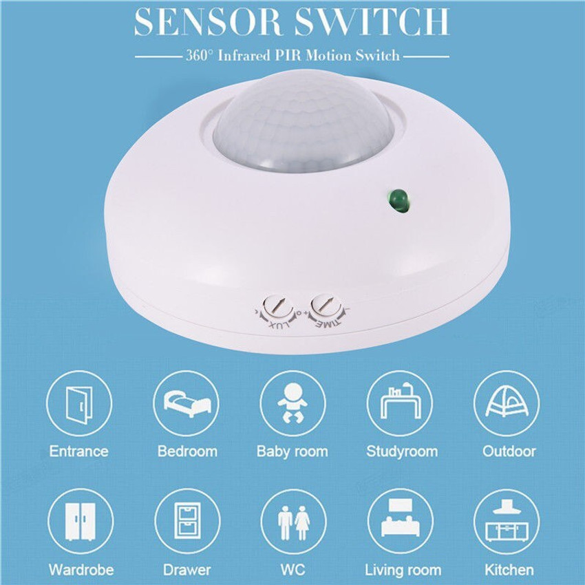 360 degree pir motion on sale sensor with light sensor
