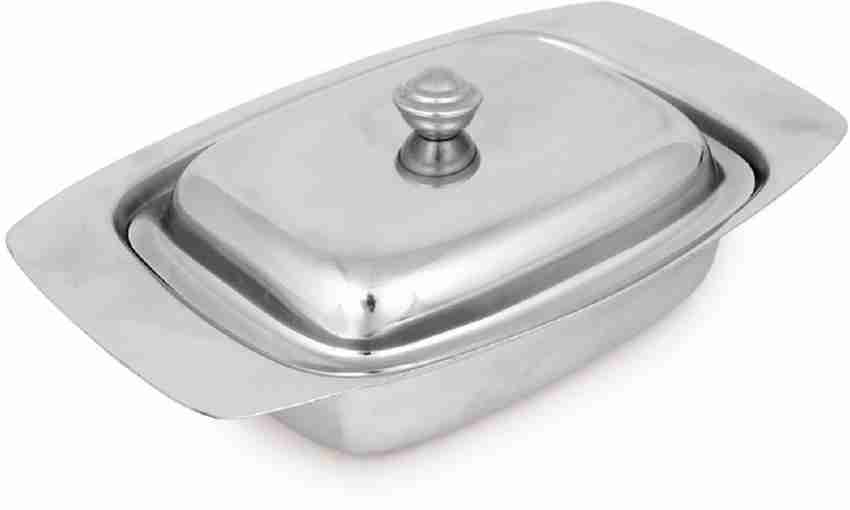 HKEEY Butter Dish, Ceramic Butter Dish with lid and Stainless