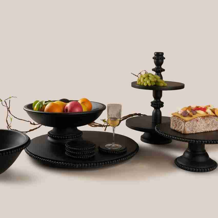 Black cake plates online
