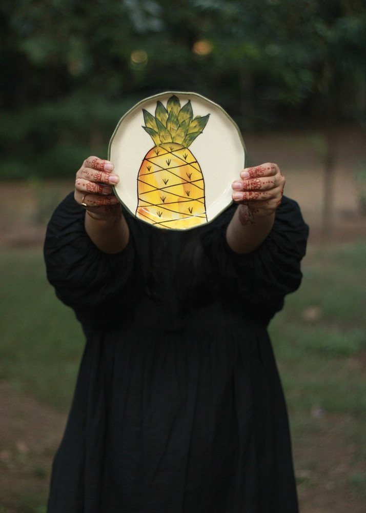 Pineapple on sale plate set