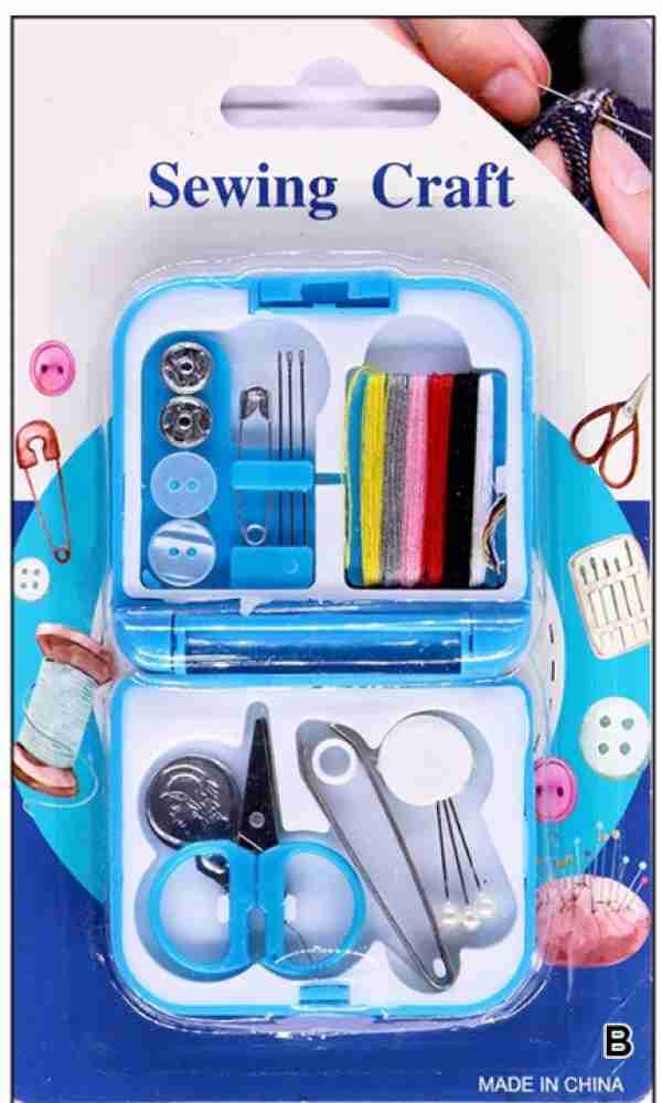 Mini Travel Sewing Kit, Beginner Mini Sewing Box Pocket Folding Sewing Kit