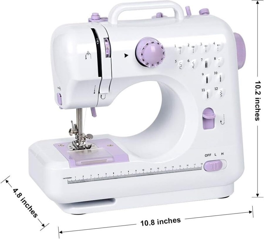 Advanced Crafting Sewing Machine, 12 Built-In Stitches Cute Pink FHSM-505 -  The Home Depot
