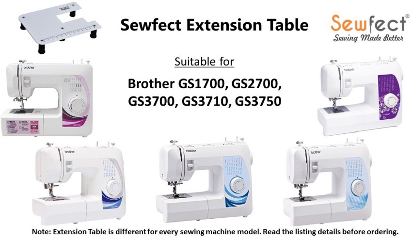 Sewfect Sewing Machine Extension Table for Brother GS1700 GS2700