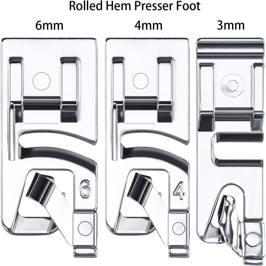 How to adjust/set cloth in singer Rolled Hem press Feet/pico foot/Urdu  /Hindi 