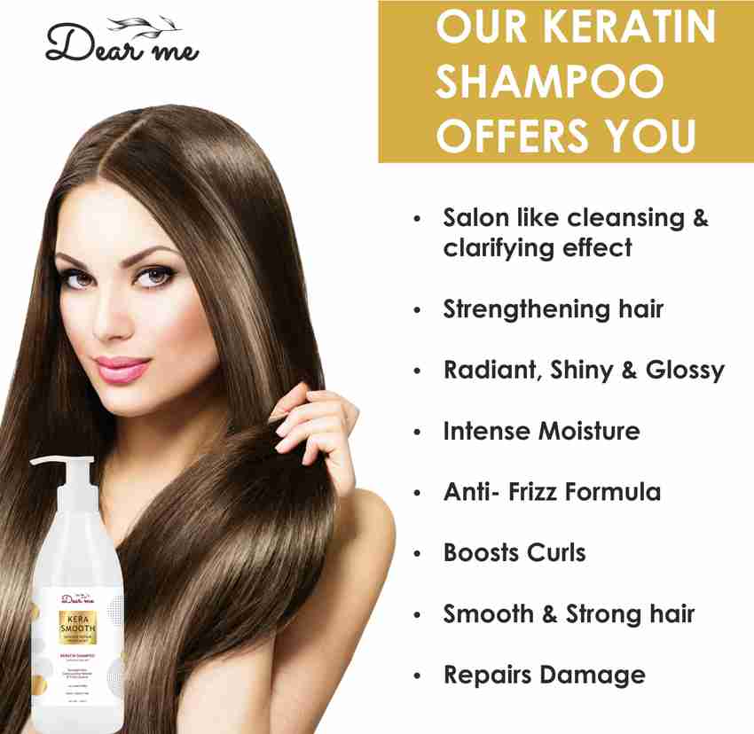 Dear Me Keratin Therapy Shampoo with Olive Fruit Oil for Stronger
