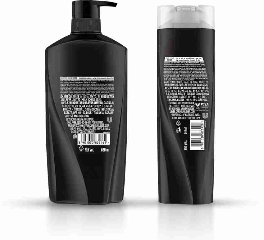 SUNSILK Stunning Black Shine Shampoo & Conditioner - Price in