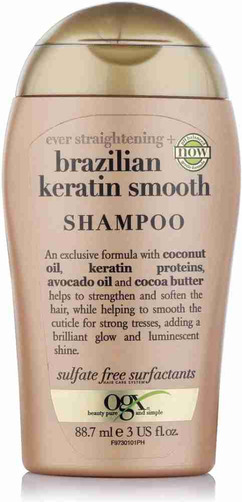 Ogx ever straightening plus brazillian keratin therapy shampoo deals 25.4