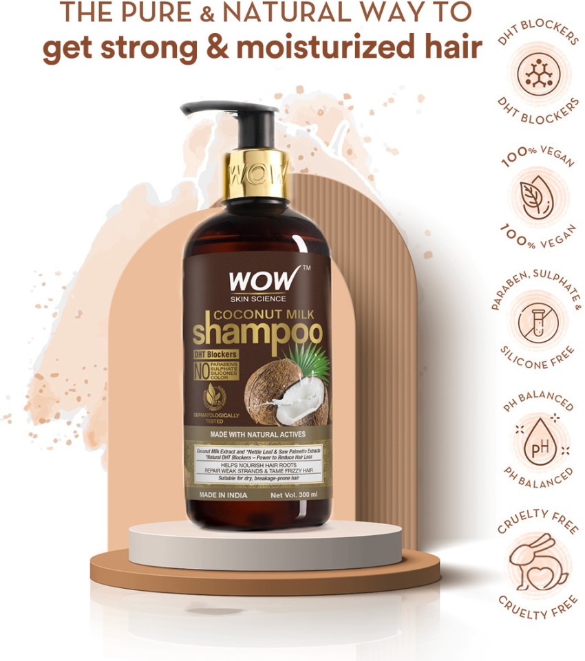 Buy WOW Skin Science Coconut Milk Shampoo Online