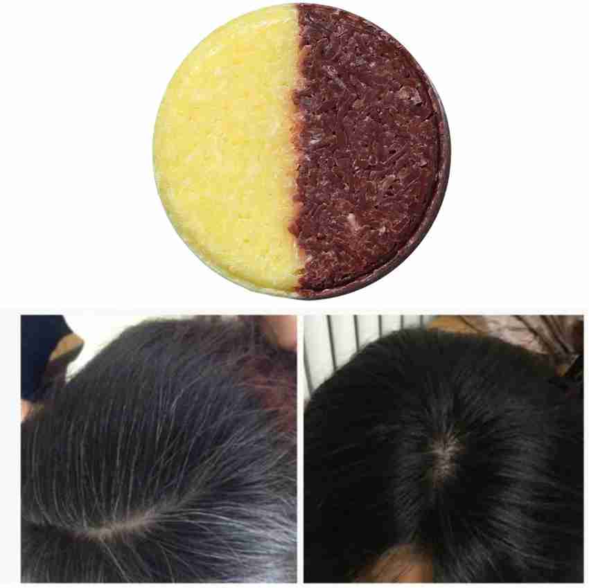 Hair darkening shampoo bar reviews hot sale