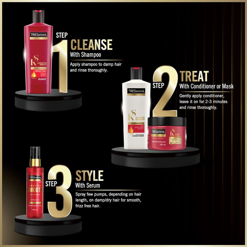 Tresemme shampoo with discount free hair straightener flipkart