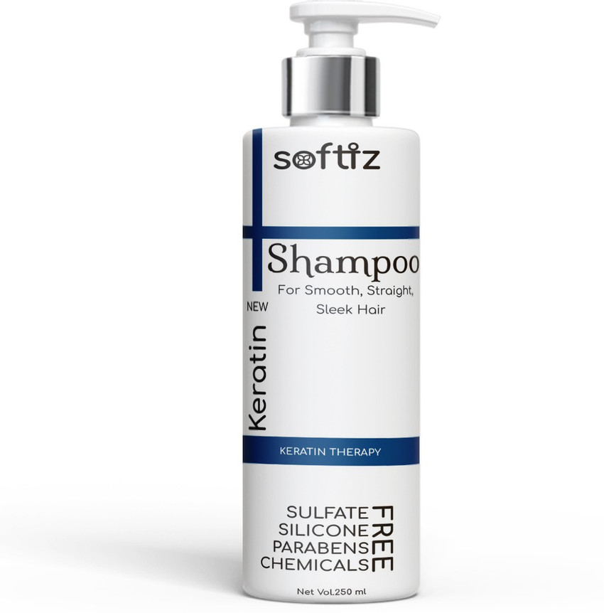 softiz Keratin Shampoo for Smooth Straight and Sleek Hair Price