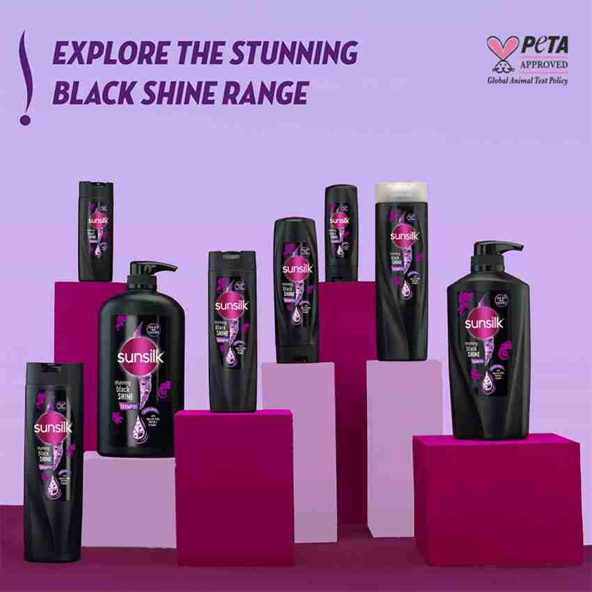 Sunsilk Stunning Black Shine Shampoo 360 ml, With Amla + Oil & Pearl  Protein, Gives Shiny, Moisturised, Fuller Hair