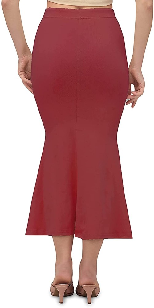 Ekpal Shapewear Red S Cotton Blend Petticoat Price in India - Buy