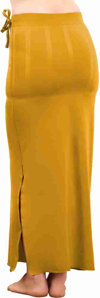 Trylo RIZA SAREE SHAPEWEAR-BLACK-2XL Lycra Blend Petticoat Price