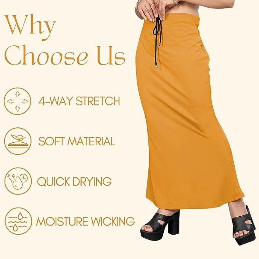 Woo THiNG Women Saree Shapewear Cotton Blend Petticoat Price in India - Buy Woo  THiNG Women Saree Shapewear Cotton Blend Petticoat online at