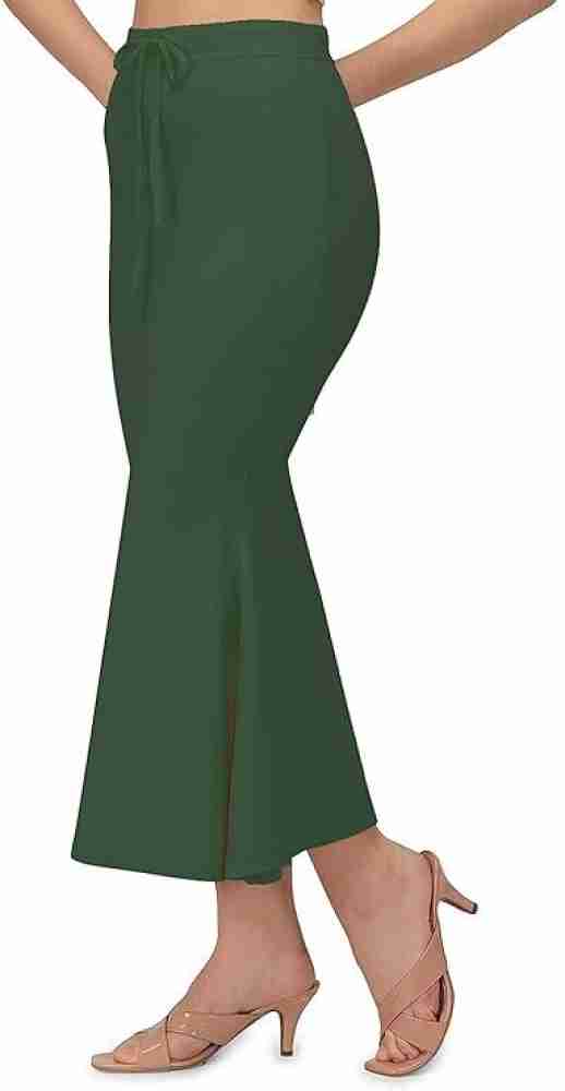 Lycra Green Drawstring and Elastic Saree Shapewear Pack of 1