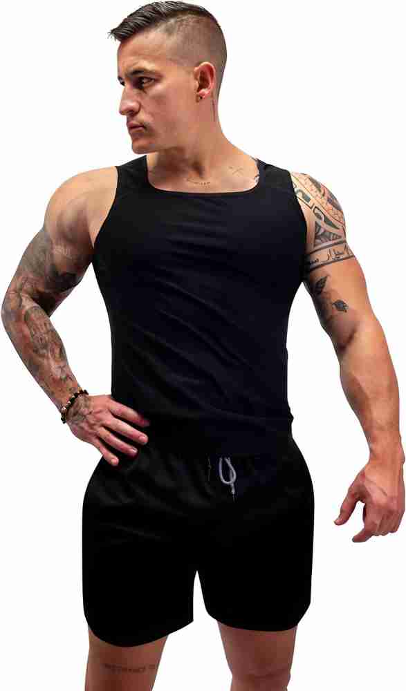 Buy Fitolym Black Sweat Shaper Vest for Weight Loss Sauna Slimming