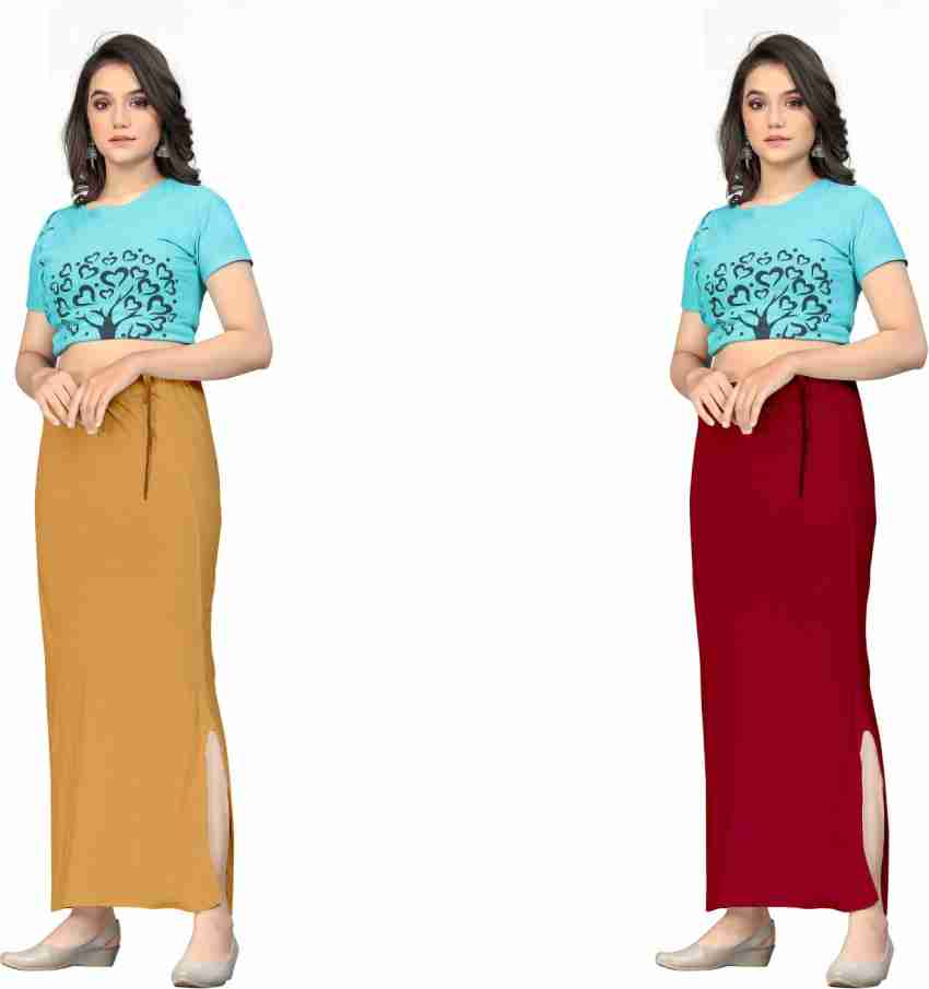 Adina Lycra Saree Shapewear Petticoat for women, Cotton Blended