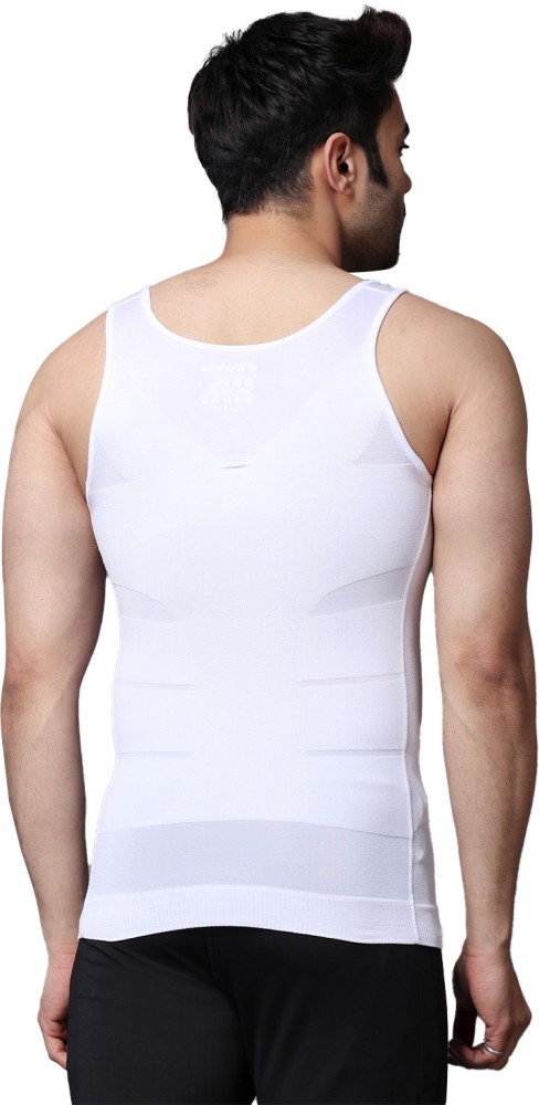 Lizzy Men's Slimming Vest| Seamless and Comfortable Body Shaper Vest |Slim  Chest Belly Waist Compression Shirt
