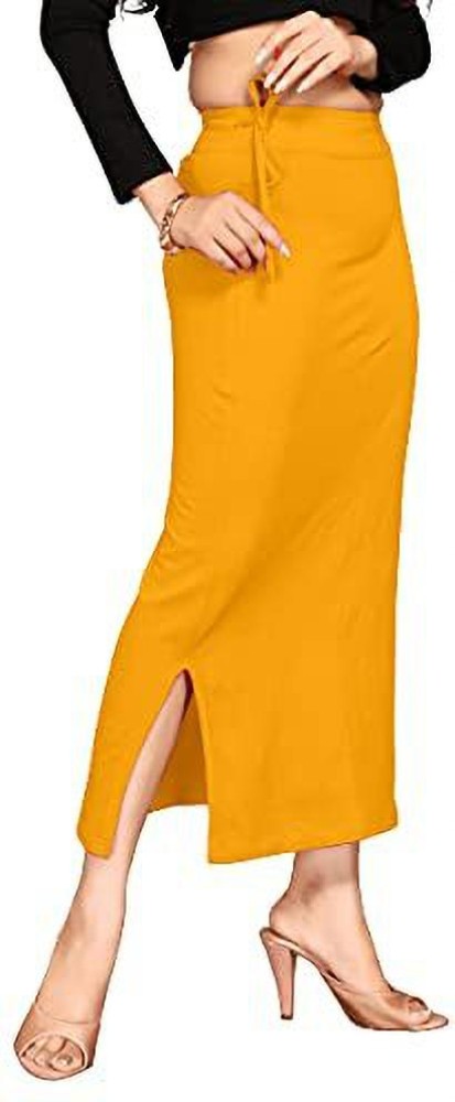 Lycra Saree Shapewear Petticoat for Women Cotton Blended Skirts