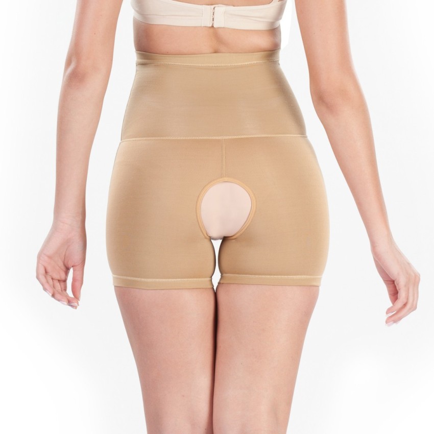 Buy dermawear Women's Blended Mini Corset 2.0 High Waist Tummy Tucker  Shapewear Panty (D-206_Red_M) at