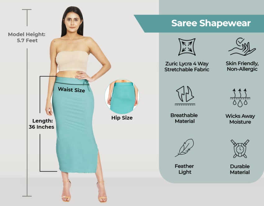 Buy Parjai Women's Saree Shapewear, Petticoat Shapewear, Saree