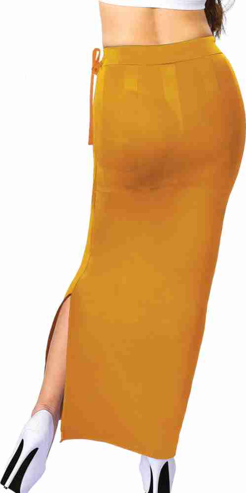 dermawear Saree Shapewear Everyday SSE407 Dark Yellow Polyester Petticoat  Price in India - Buy dermawear Saree Shapewear Everyday SSE407 Dark Yellow  Polyester Petticoat online at
