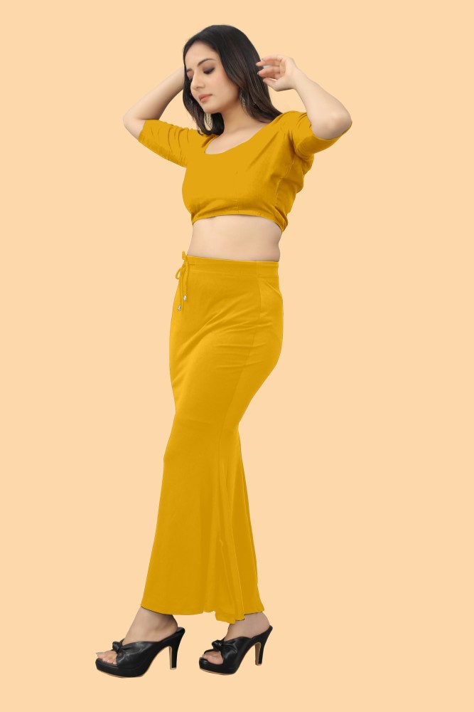 Woo THiNG Plan Saree Shapewear women Lycra Blend Petticoat Price in India -  Buy Woo THiNG Plan Saree Shapewear women Lycra Blend Petticoat online at