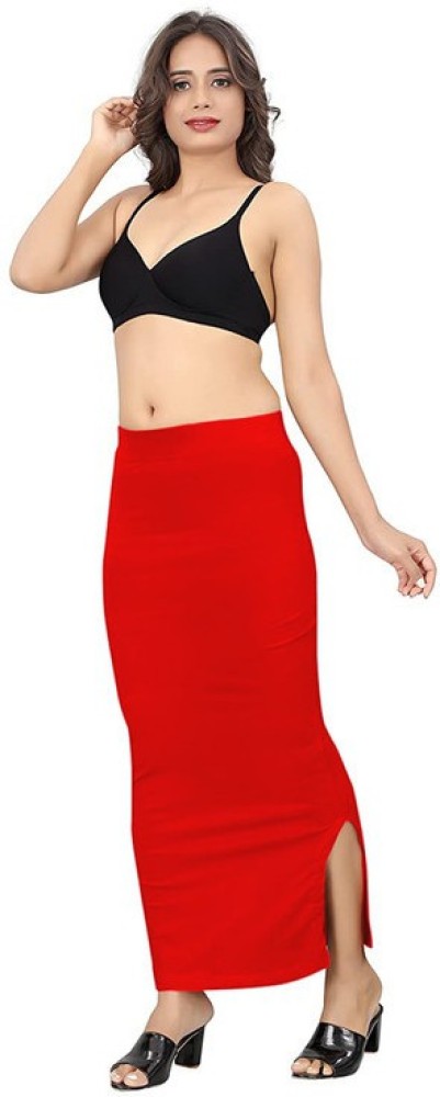 Saree Shapewear Petticoat for Women, Inskirt Saree Petticoats- Red