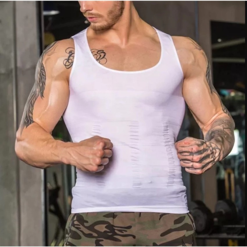 FITOLYM Slim fit Vest For Men, Men Shapewear Vest