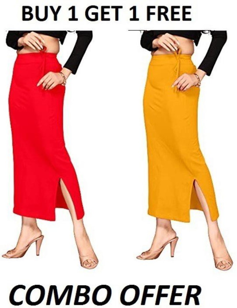 VEUNIX PACK OF 2 Slim Saree Shapewear,Petticoat,Skirts for Women, Cotton  Blend Petticoat Price in India - Buy VEUNIX PACK OF 2 Slim Saree Shapewear, Petticoat,Skirts for Women, Cotton Blend Petticoat online at