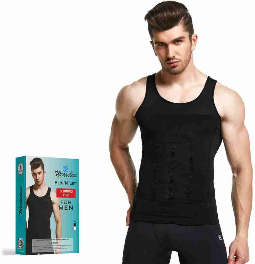 Buy GVV Slim N Lift Body Shaper Slimming Tummy Hot Vest for Mens Abs  Abdomen Slim Undershirt(White) - Lowest price in India