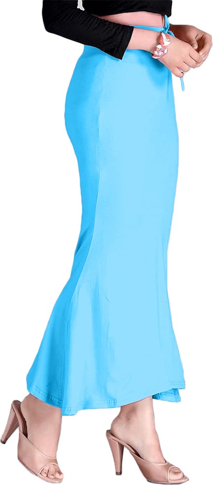 Buy BUYONN Women Light Blue Spandex Saree Shapewear (L) Online at Best  Prices in India - JioMart.