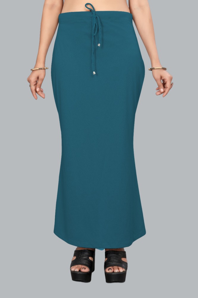 ALYNE Lycra Saree Shapewear Petticoat for Women, Women's Blended Saree  Shapewear (S, Airforce Blue) : : Fashion